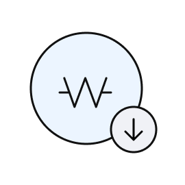 유지보수 비용 절감 아이콘